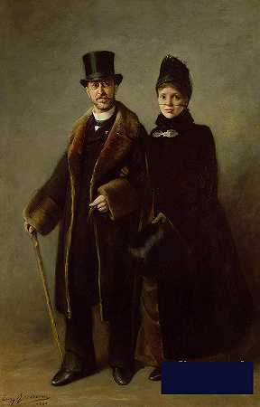 海因里希·施利曼和他的妻子 -尤金·布罗曼- 2988×4664px ✺