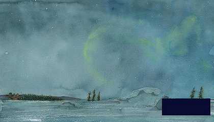 熊与夜空 -马德琳·弗洛伊德- 5841×3366px ✺