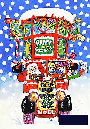 圣诞双层巴士 -托尼·托德- 2492×3553px ✺