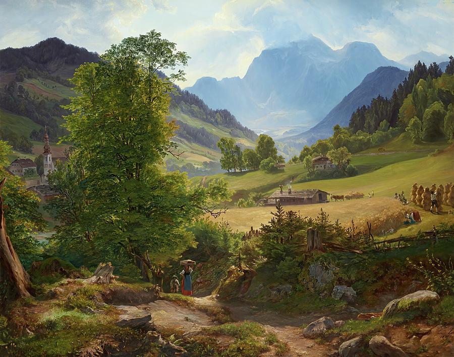 贝希特斯加登附近的拉姆索 -Friedrich Loos- 19148×15082px ✺