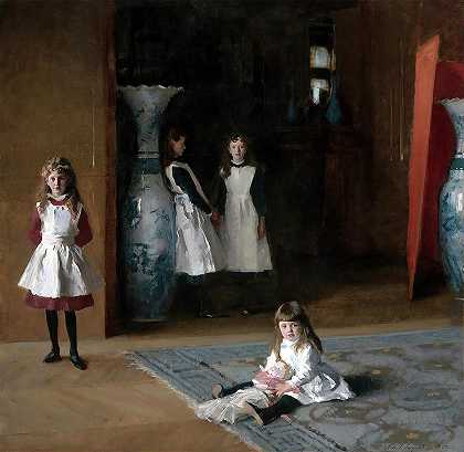 爱德华·达利·博伊特的女儿们 -John Singer Sargent- 18004×17556px ✺