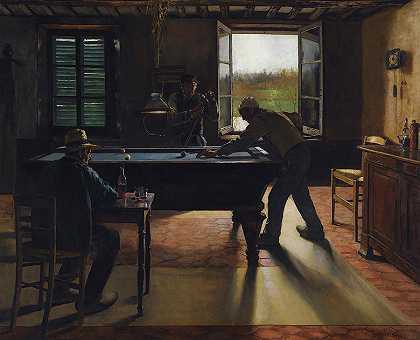 台球比赛 -William Henry Bartlett- 18660×15136px ✺