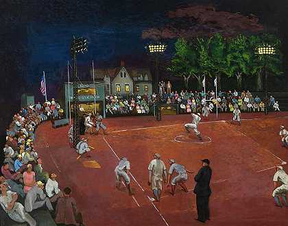 晚上打棒球 -Morris Kantor- 19922×15700px ✺