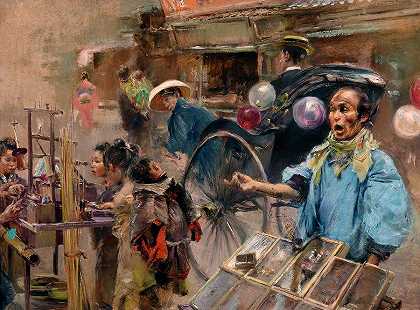 街头集市 -Robert Frederick Blum- 19080×14126px ✺