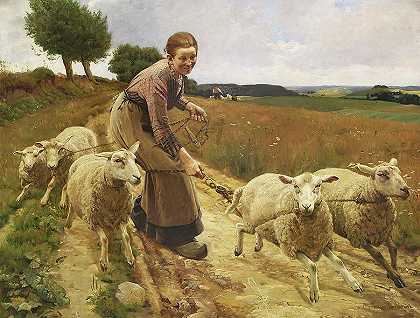 带羊的女孩 -Luplau Janssen- 19080×14448px ✺