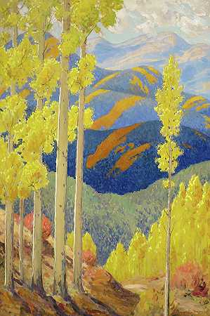 十月的圣达菲山脉 -Sheldon Parsons- 13146×19800px ✺