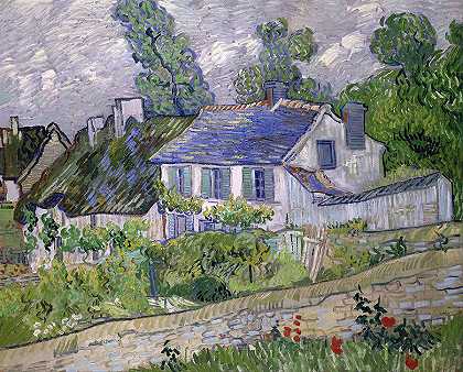 奥弗斯的房屋 -Vincent van Gogh- 19500×15733px ✺