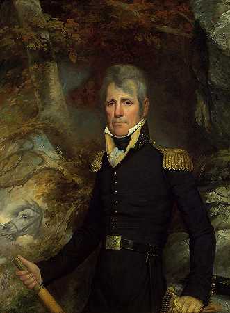 安德鲁·杰克逊将军 -John Wesley Jarvis- 14643×19900px ✺