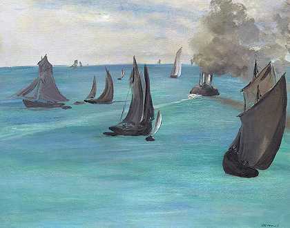 海景，平静的天气 -Edouard Manet- 19900×15672px ✺