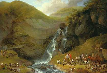 1786年8月《返回杜伦营》的展览 -Philip Reinagle- 19900×13678px ✺