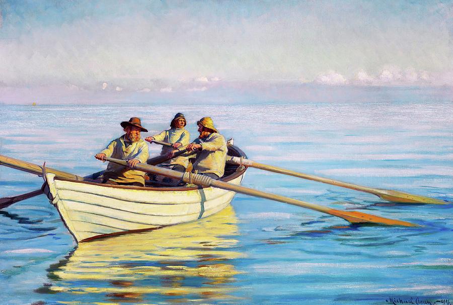船上有三个渔夫 -Michael Ancher- 19900×13429px ✺