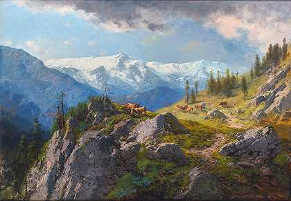 卡尔·米尔纳，《19世纪的油画和水彩画》` by Carl Millner