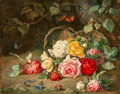 约瑟夫·诺伊格鲍尔，19世纪的油画和水彩画` by Josef Neugebauer