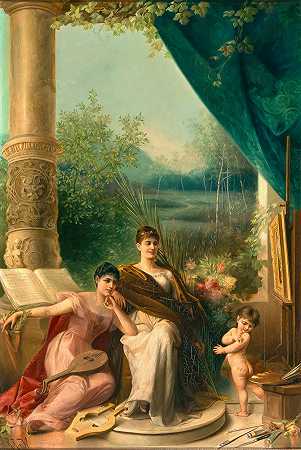 威奇拉的雷蒙德·奈特：19世纪的油画和水彩画` by Raimund Ritter von Wichera