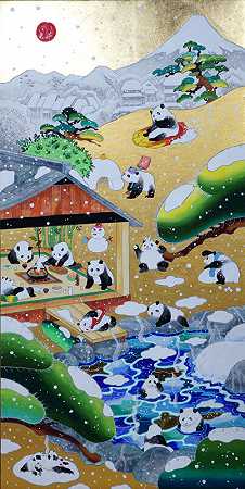 熊猫的冬天，2022年 by Ryota Unno