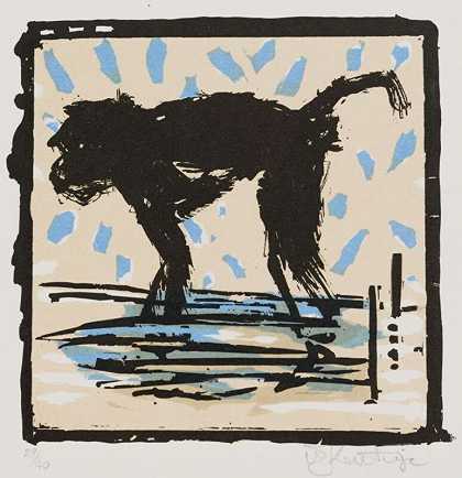 狒狒，2010 by William Kentridge