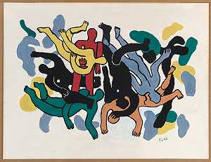 1942年潜水员研究 by Fernand Léger