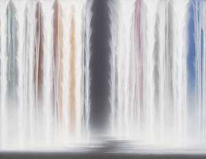 彩色瀑布，2022年 by Hiroshi Senju