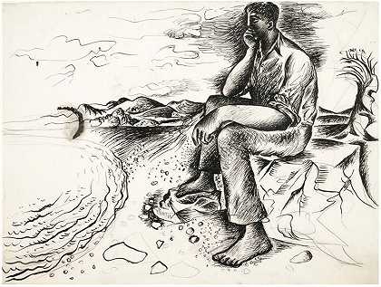 《海滨梦想家》，1944-1945 by John Craxton