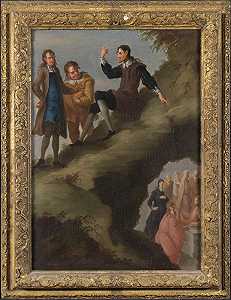 蒙特西诺洞穴的堂吉诃德，1729-1731 by John Vanderbank