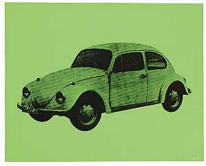 大众汽车bug（绿色），1977年 by Andy Warhol