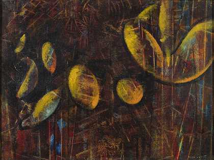 《森林中的花粉》，约1953年 by Max Ernst