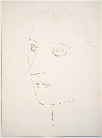 《女人的头》（萨拉·墨菲），1923年 by Pablo Picasso