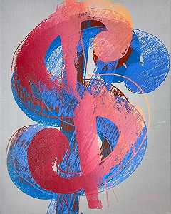 $（画布上的美元原件），1981年 by Andy Warhol