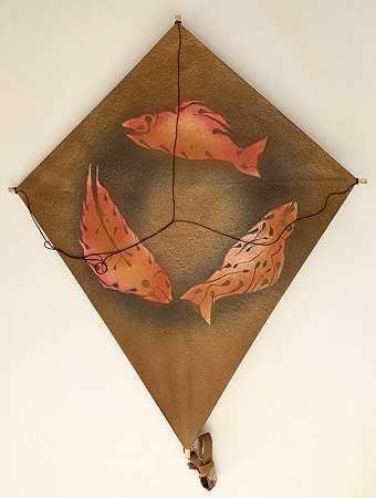 无标题，三鱼风筝，2010 by Francisco Toledo