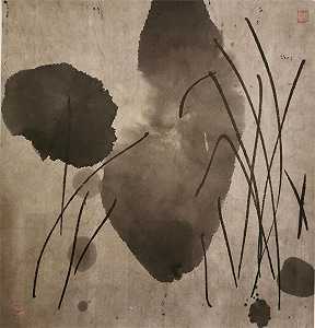 莲花，1980-1989 by Mao Lizi