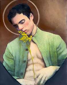弯曲的黄花：圣菲亚克，园丁的守护神，2022年 by John Hyland